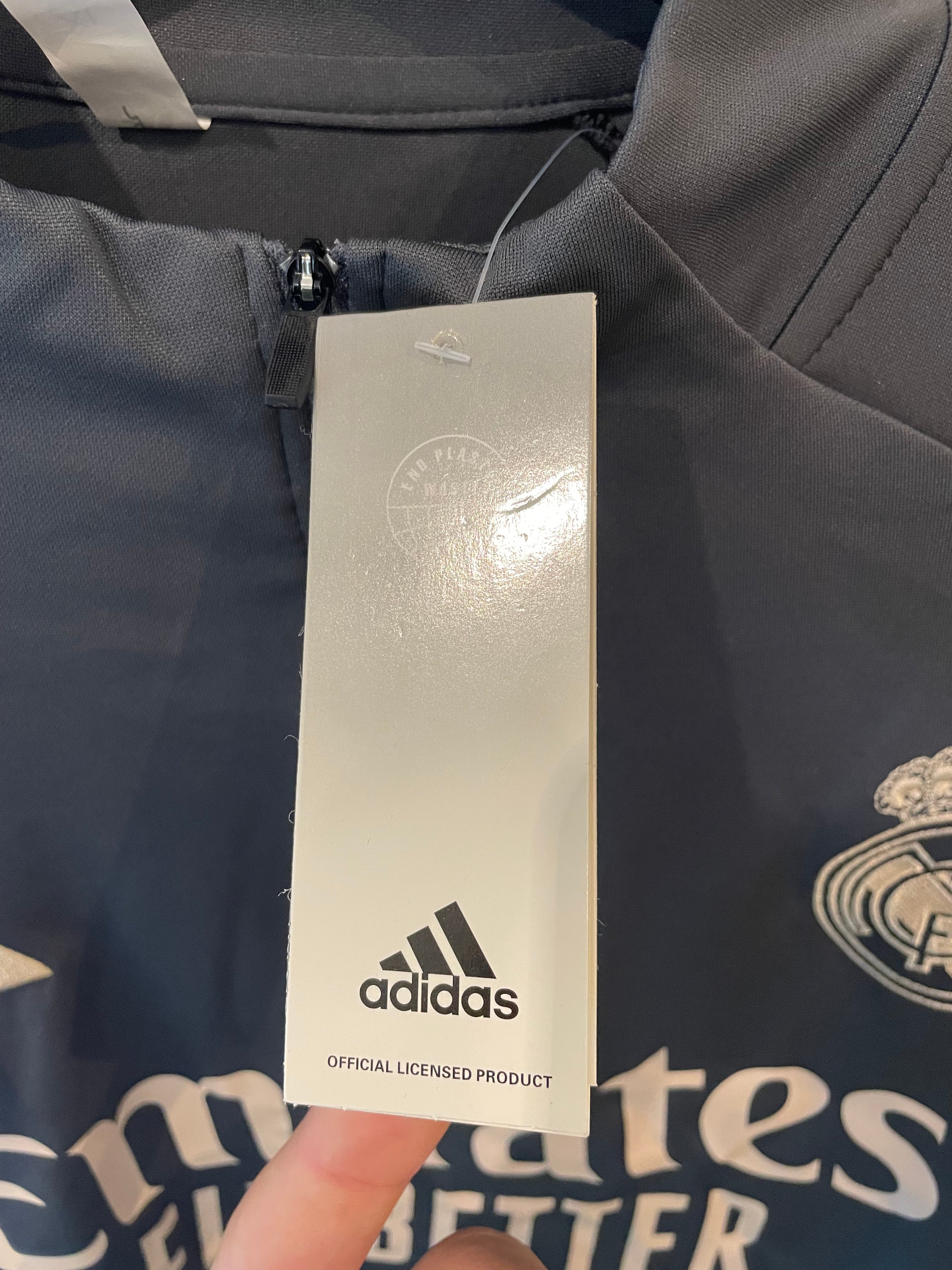 Real Madrid tréninková mikina – šedo-zlatá