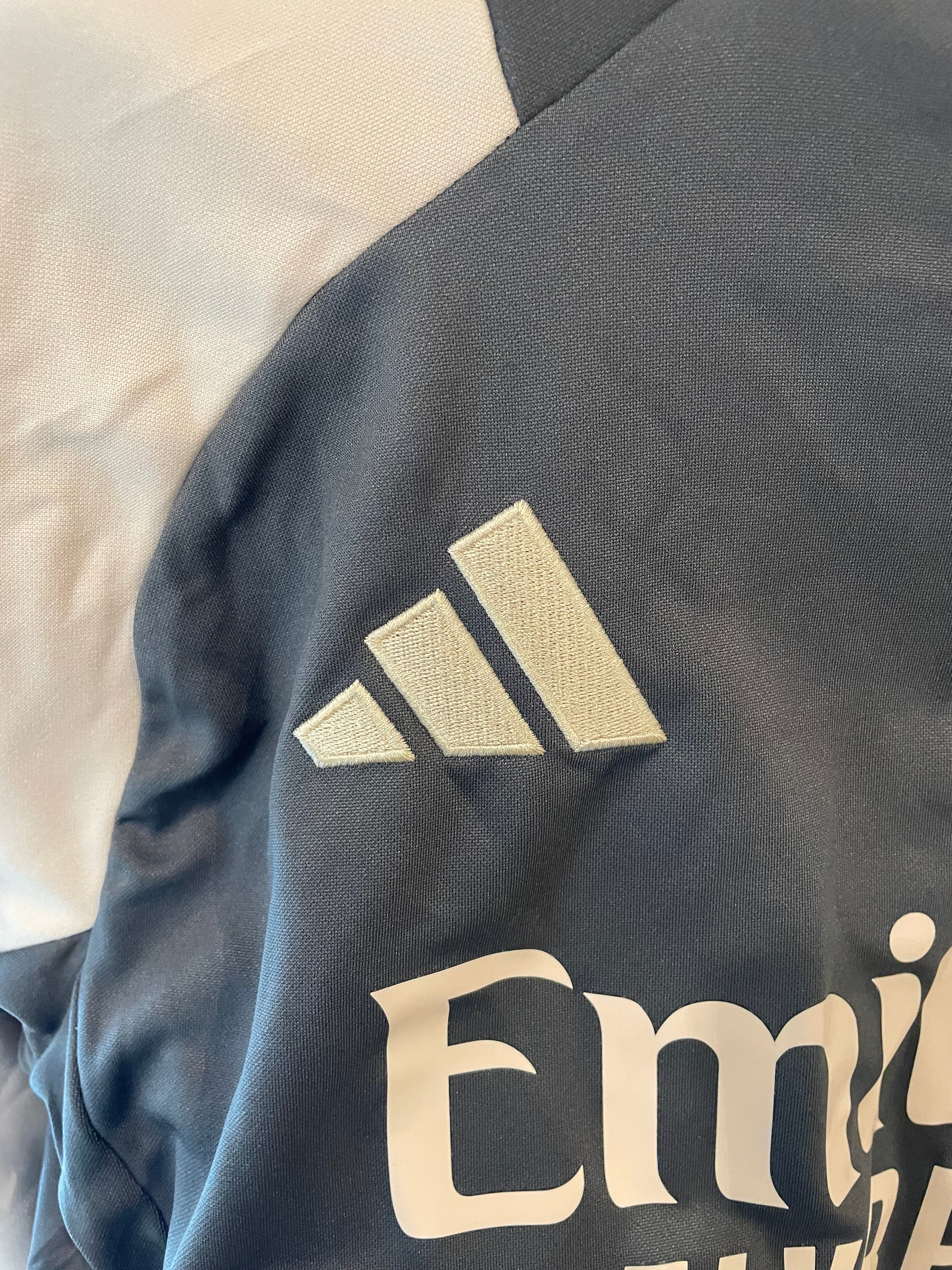 Real Madrid tréninková mikina – šedo-zlatá